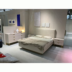 Фото Ліжко Ланте / Lante 160х200 з м’яким узголів’ям Беж