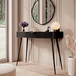 Фото Стіл туалетний Ланте / Lante 1S/100 Чорний