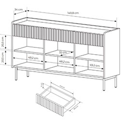 Фото Комод Левел / Level 3D3S/153