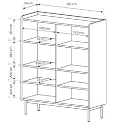 Фото Комод високий Левел / Level 4D/103