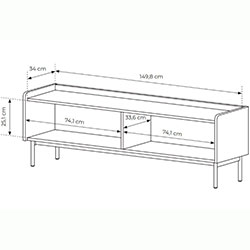 Фото Тумба під телевізор Левел / Level 2D/153