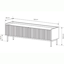 Фото Тумба під телевізор Левел / Level 2D/153