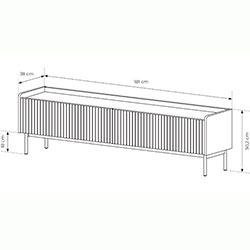 Фото Тумба під телевізор Левел / Level 2D/181