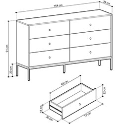 Фото Комод Моно / Mono 6Ш MKS154