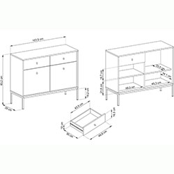 Фото Комод Моно / Mono 2Д2Ш MKSZ104