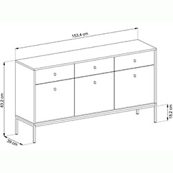 Фото Комод Моно / Mono 3Д3Ш MKSZ154