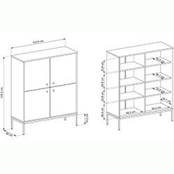 Фото Комод високий Моно / Mono 4Д MK104