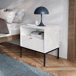 Фото Тумба приліжкова Нова / Nova 1Ш S54 Білий