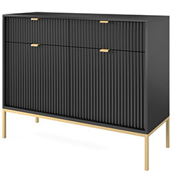 Фото Комод Нова / Nova 2Д 2Ш KSZ104 Чорний