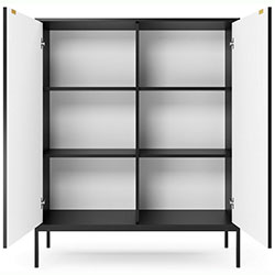 Фото Комод високий Нова / Nova 2Д K104 Чорний