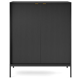 Фото Комод високий Нова / Nova 2Д K104 Чорний