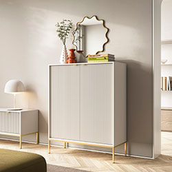 Фото Комод високий Нова / Nova 2Д K104 Кашемір