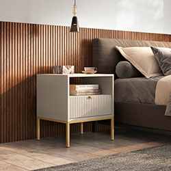 Фото Тумба приліжкова Нова / Nova 1Ш S54 Кашемір