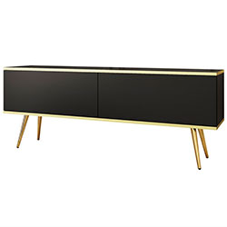 Тумба під телевізор Оро / Oro 2Д RTV135 Чорний