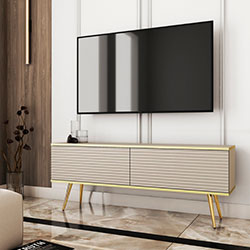 Фото Тумба під телевізор Оро / Oro 2Д RTV135 MDF Бежевий