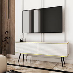 Фото Тумба під телевізор Оро / Oro 2Д RTV135 MDF Білий