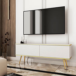 Фото Тумба під телевізор Оро / Oro 2Д RTV135 MDF Білий