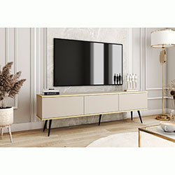 Фото Тумба під телевізор Оро / Oro 3Д RTV175 Бежевий