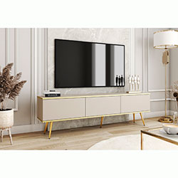 Фото Тумба під телевізор Оро / Oro 3Д RTV175 Бежевий