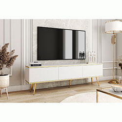 Фото Тумба під телевізор Оро / Oro 3Д RTV175 Білий