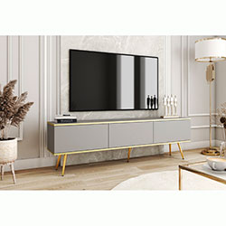 Фото Тумба під телевізор Оро / Oro 3Д RTV175 Сірий