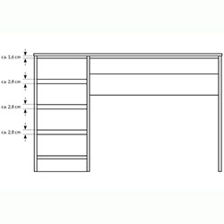 Фото Стіл туалетний письмовий Ада / Ada 5S/120 Антрацит