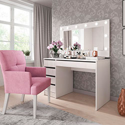 Фото Стіл туалетний письмовий Ада / Ada 5S/120 Білий Глянець