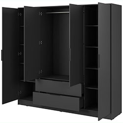 Фото Шафа для одягу Келлі / Kelly 4D Графіт