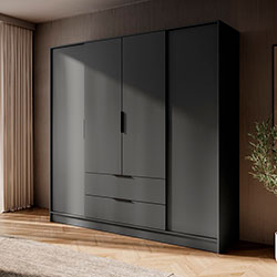 Фото Шафа для одягу Келлі / Kelly 4D Графіт