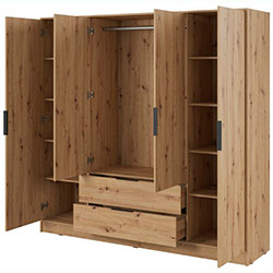 Фото Шафа для одягу Келлі / Kelly 4D Дуб Артизан