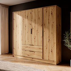 Фото Шафа для одягу Келлі / Kelly 4D Дуб Артизан