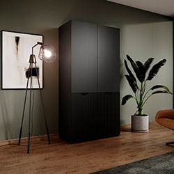 Фото Шафа для одягу Сендбокс / Sandbox NOVA 2Д Чорний