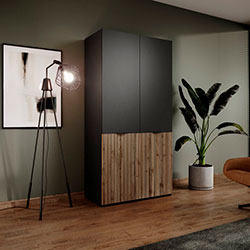 Фото Шафа для одягу Сендбокс / Sandbox SENTO 2Д Чорний