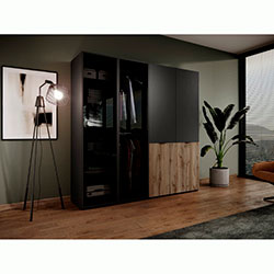 Фото Шафа для одягу-гардеробна Сендбокс / Sandbox ANTISOL 2Д Чорний