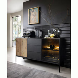 Фото Комод з підсвічуванням Сенто / Sento KSZ154 2Д 3Ш