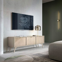 Фото Тумба під ТВ Форест / Forest RTV158 3Д Беж Пісочний + Ялиця Сканді