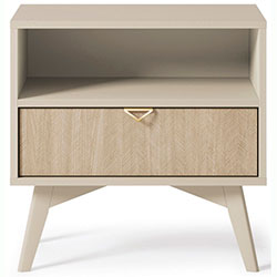 Фото Тумба приліжкова Форест / Forest S54 1Ш Беж Пісочний + Ялиця Сканді
