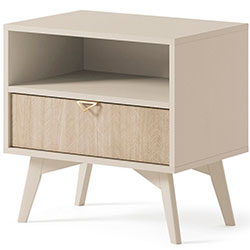Фото Тумба приліжкова Форест / Forest S54 1Ш Беж Пісочний + Ялиця Сканді