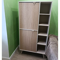 Фото Стелаж Форест / Forest RG80 2Д Беж Пісочний + Ялиця Сканді