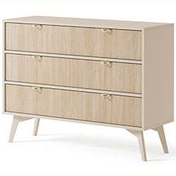 Фото Комод Форест / Forest KSZ106 3Ш Беж Пісочний + Ялиця Сканді