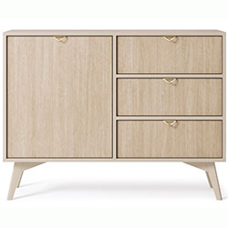 Фото Комод Форест / Forest KSZD106 1Д 3Ш Беж Пісочний + Ялиця Сканді