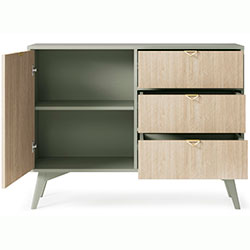 Фото Комод Форест / Forest KSZD106 1Д 3Ш Евкаліпт + Ялиця Сканді