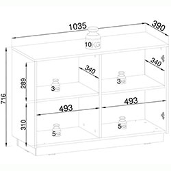 Фото Комод Роял / Royal K104 2Д Бежевий