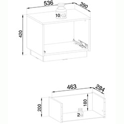 Фото Тумба приліжкова Роял / Royal S54 1Ш Бежевий