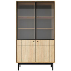 Вітрина Джапанді / Japandi WT104 2Д Дуб Лінеа