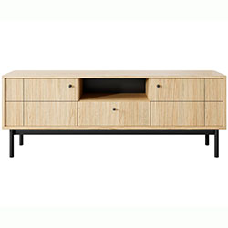 Тумба під ТВ Джапанді / Japandi RTV154 2Д 1Ш Дуб Лінеа