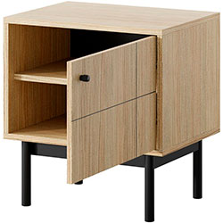 Фото Тумба приліжкова Джапанді / Japandi S54 1Д Дуб Лінеа