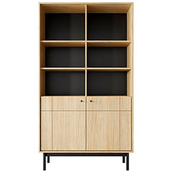 Стелаж Джапанді / Japandi R104 2Д Дуб Лінеа