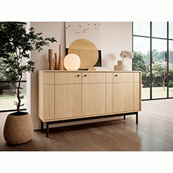 Фото Комод Джапанді / Japandi K154 3Д Дуб Лінеа