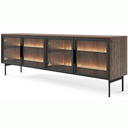 Фото Тумба під телевізор з підсвічуванням Лумі / Lumi 4D/181 4Д Дуб Дунін